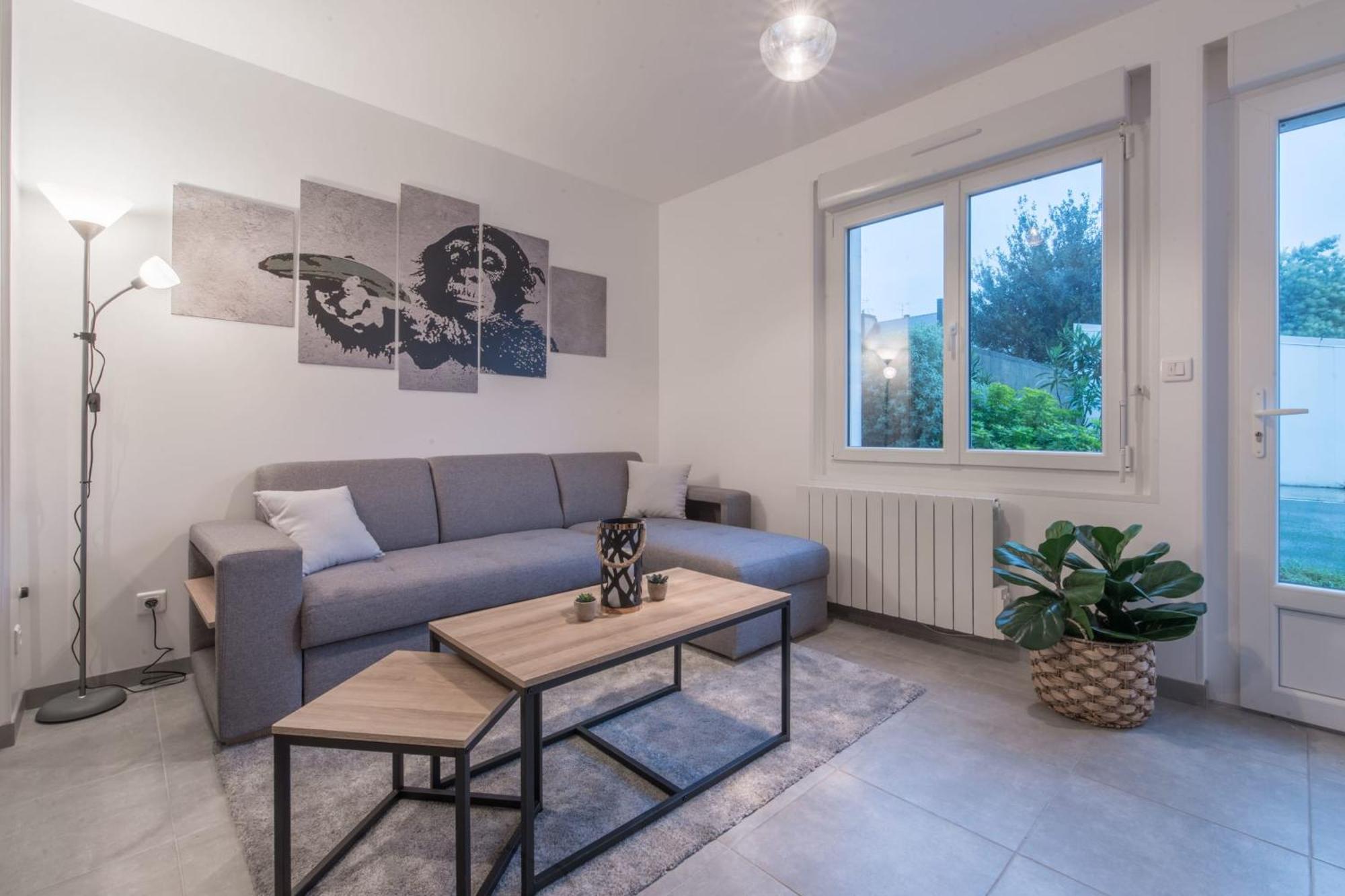 Appartement rénové, proche gare de Saint Nazaire Exterior foto
